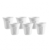 6 BIALETTI Espressotassen-Set wei&szlig; 90,0 ml 6-tlg.