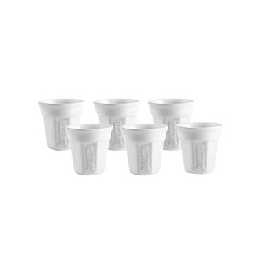 6 BIALETTI Espressotassen-Set wei&szlig; 90,0 ml 6-tlg.