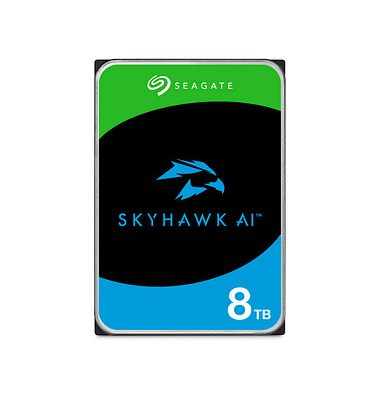 interne Festplatte SkyHawk Al ST8000VE001, silber, 3,5 Zoll (8,89cm), 8 TB, HDD