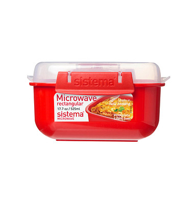 Mikrowellendose 8,0 cm hoch rot