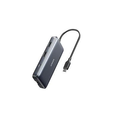 USB-Hub PowerExpand 8-in-1 2-fach schwarz
