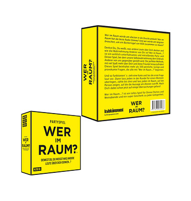 Wer im Raum? Denkst du du weißt,was andere über dich denken? Kartenspiel