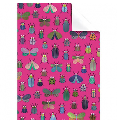 Geschenkpapierzuschnitte Fantasie 2513544728, Käfer, 50cm x 70cm, bunt