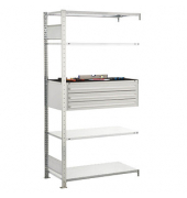 Anbauregal 14685 silber 100,0 x 50,0 x 200,0 cm