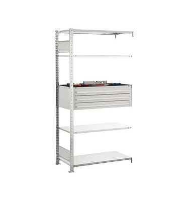 Anbauregal 14685 silber 100,0 x 50,0 x 200,0 cm