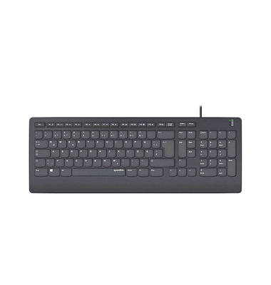 HI-GENIC Tastatur kabelgebunden schwarz
