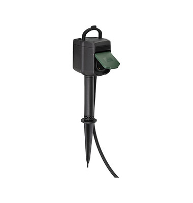 WLAN-Gartensteckdose 1154540600 Connect, 2-fach, schwarz