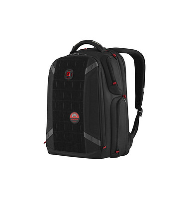 Laptop-Rucksack PlayerOne Kunstfaser schwarz 29,0 l bis 39,6 cm (15,6 Zoll)