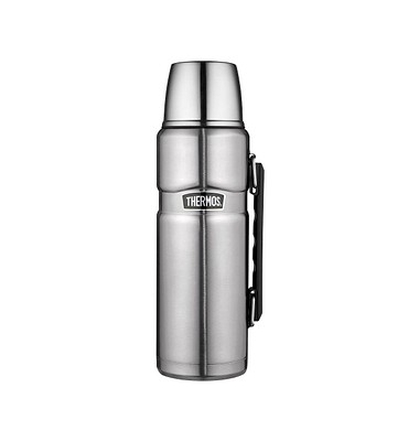 Isolierflasche Stainless King silber