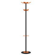 Kleiderständer Color Range Black schwarz Metall 8 Haken 35,0 x 175,0 cm