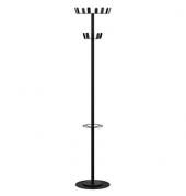 Kleiderständer Color Range Black schwarz Metall 12 Haken 35,0 x 175,0 cm
