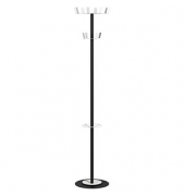 Kleiderständer Color Range Black schwarz Metall 12 Haken 35,0 x 175,0 cm
