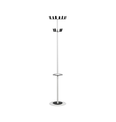 Kleiderständer Color Range White weiß Metall 12 Haken 35,0 x 175,0 cm