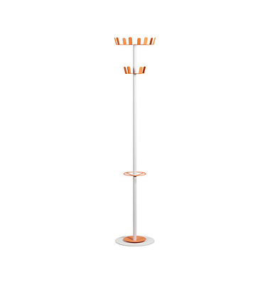 Kleiderständer Color Range White weiß Metall 12 Haken 35,0 x 175,0 cm