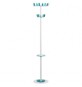 Kleiderständer Color Range White weiß Metall 12 Haken 35,0 x 175,0 cm