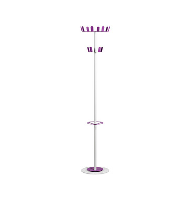 Kleiderständer Color Range White weiß Metall 12 Haken 35,0 x 175,0 cm