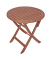 Gartentisch Stockholm braun rund 70,0 x 70,0 x 73,0 cm
