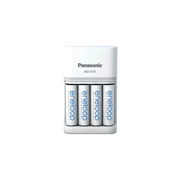 5410853063933 - Akku NiMH Universal Ladegerät bq CC55 aa aaa - eneloop inkl Akkus 4x Mignon 2000mAh Retail (K-KJ55MCD40E) - Panasonic