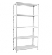 Schwerlastregal COMFORT PLUS 5400 202100014201045 weiß 100,0 x 40,0 x 200,0 cm