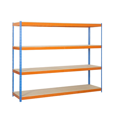 Schwerlastregal SIMONFORTE 2406-4 458100045202468 blau, orange 240,0 x 60,0 x 200,0 cm