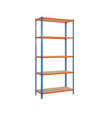 Schwerlastregal MADERCLICK SUPERPLUS 448100025201155 blau 110,0 x 50,0 x 200,0 cm Schwerlastregal MADERCLICK SUPERPLUS 448100025201155 blau 110,0 x 50,0 x 200,0 cm