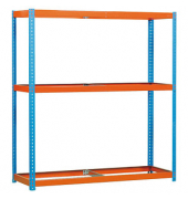Schwerlastregal SIMONFORTE 1806-3 450100045201860 orange, blau 180,0 x 60,0 x 200,0 cm