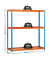 Schwerlastregal SIMONFORTE 2406-3 450100045202460 orange, blau 240,0 x 60,0 x 200,0 cm