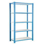 Schwerlastregal OFFICLICK 5400 442100143219045 blau 90,0 x 40,0 x 210,0 cm