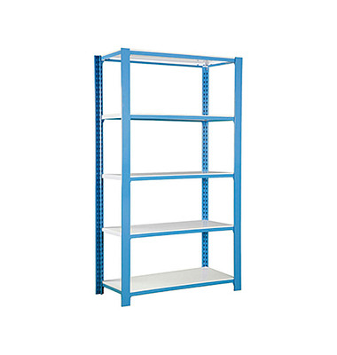 Schwerlastregal OFFICLICK 5400 442100143219045 blau 90,0 x 40,0 x 210,0 cm