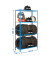 Reifenregal SIMONGARAGE MEGAPLUS 447100232201244 blau 120,0 x 40,0 x 200,0 cm