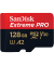 Speicherkarte Extreme PRO SDSQXCD-128G-GN6MA, Micro-SDXC, mit SD-Adapter, V30, bis 200 MB/s, 128 GB