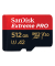 Speicherkarte Extreme PRO SDSQXCD-512G-GN6MA, Micro-SDXC, mit SD-Adapter, V30, bis 200 MB/s, 512 GB