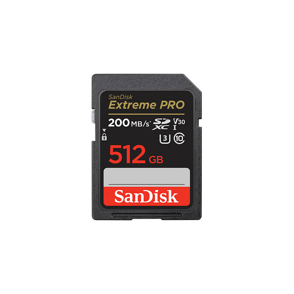 0619659188665 - SanDisk Extreme Pro - Flash-Speicherkarte - 512 GB - Video Class V30   UHS-I U3   Class10 - SDXC UHS-I