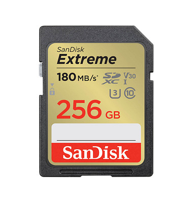 Speicherkarte Extreme SDSDXVV-256G-GNCIN, SDXC, Class 10, bis 180 MB/s, 256 GB