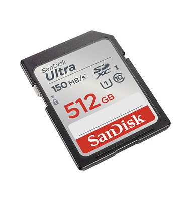 Speicherkarte Ultra SDSDUNC-512G-GN6IN, SDXC, Class 10, bis 150 MB/s, 512 GB