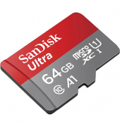 Speicherkarte Ultra SDSQUAB-064G-GN6MA, Micro-SDXC, mit SD-Adapter, Class 10, bis 140 MB/s, 64 GB