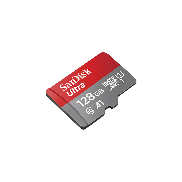 0619659200558 - SanDisk Ultra - Flash-Speicherkarte (microSDXC-an-SD-Adapter inbegriffen) - 128 GB - A1   UHS Class 1   Class10 - microSDXC UHS-I