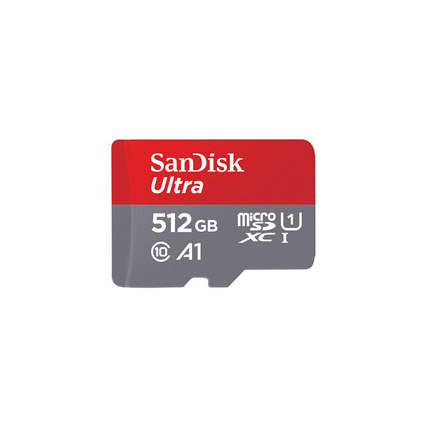 0619659200572 - SanDisk microSDXC Ultra 512GB (A1 UHS-I Cl10 150MB s) + Adapter Mobile microSDXC-Karte 512 GB A1 Application Performance Class UHS-Class 1