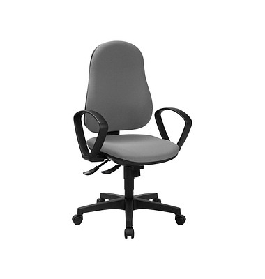 Bürostuhl Support SY ECO, 8550BMP3 hellgrau, schwarz Stoff