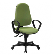 Bürostuhl Support SY ECO, 8550BMP4 salbeigrün, schwarz Stoff