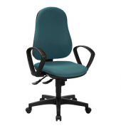 Bürostuhl Support SY ECO, 8550BMP5 petrol, schwarz Stoff