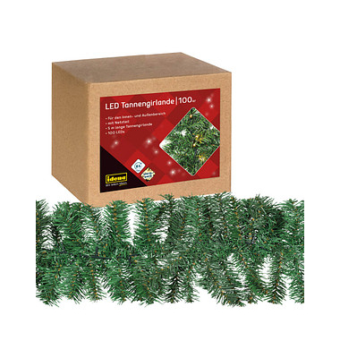 Lichterkette 31870 Tannengirlande, 100 LEDs, Länge 5m, warmweiß
