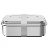 Lunchbox TC 6,5 cm hoch silber