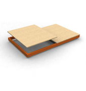 Stahlträger mit HDF-Fachboden ECOFORTE EA 2406 orange 240,0 x 60,0 cm