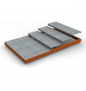 Stahlfachboden SIMONFORTE EA 1804 orange 180,0 x 45,0 cm