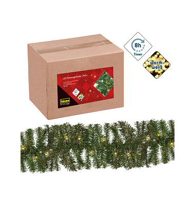 Lichterkette 31854 Tannengirlande, 160 LEDs, Länge 10m, warmweiß