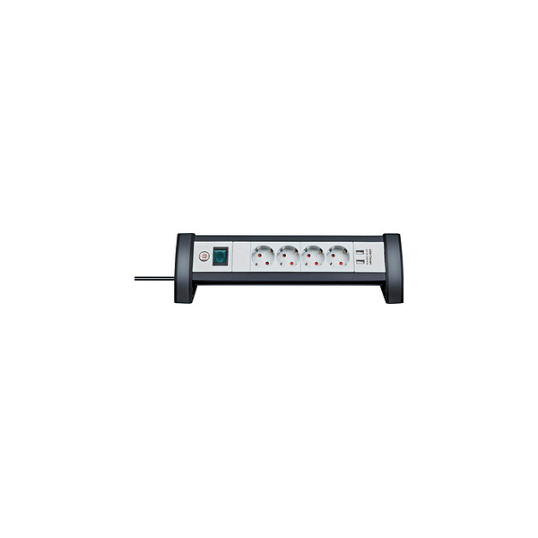 4007123662999 - Premium-Office-Line 4-fach Steckdosenleiste mit Schalter 18 m schwarz mit USB-Buchse 4007123662999 brennenstuhl 4007123662999 - Premium-Office-Line 4-fach Steckdosenleiste mit Schalter 18 m schwarz mit USB-Buchse 4007123662999 brennenstuhl