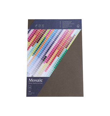 Briefpapier Mosaic graphit DIN A4 90 gqm