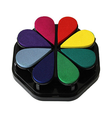 Stempelkissen standard 8 Farben 2,0 x 3,5 cm Stempelkissen standard 8 Farben 2,0 x 3,5 cm