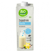 Sojadrink Vanille 2555782, 2% Fett, laktosefrei, vegan, 1 Liter, im Tetrapack